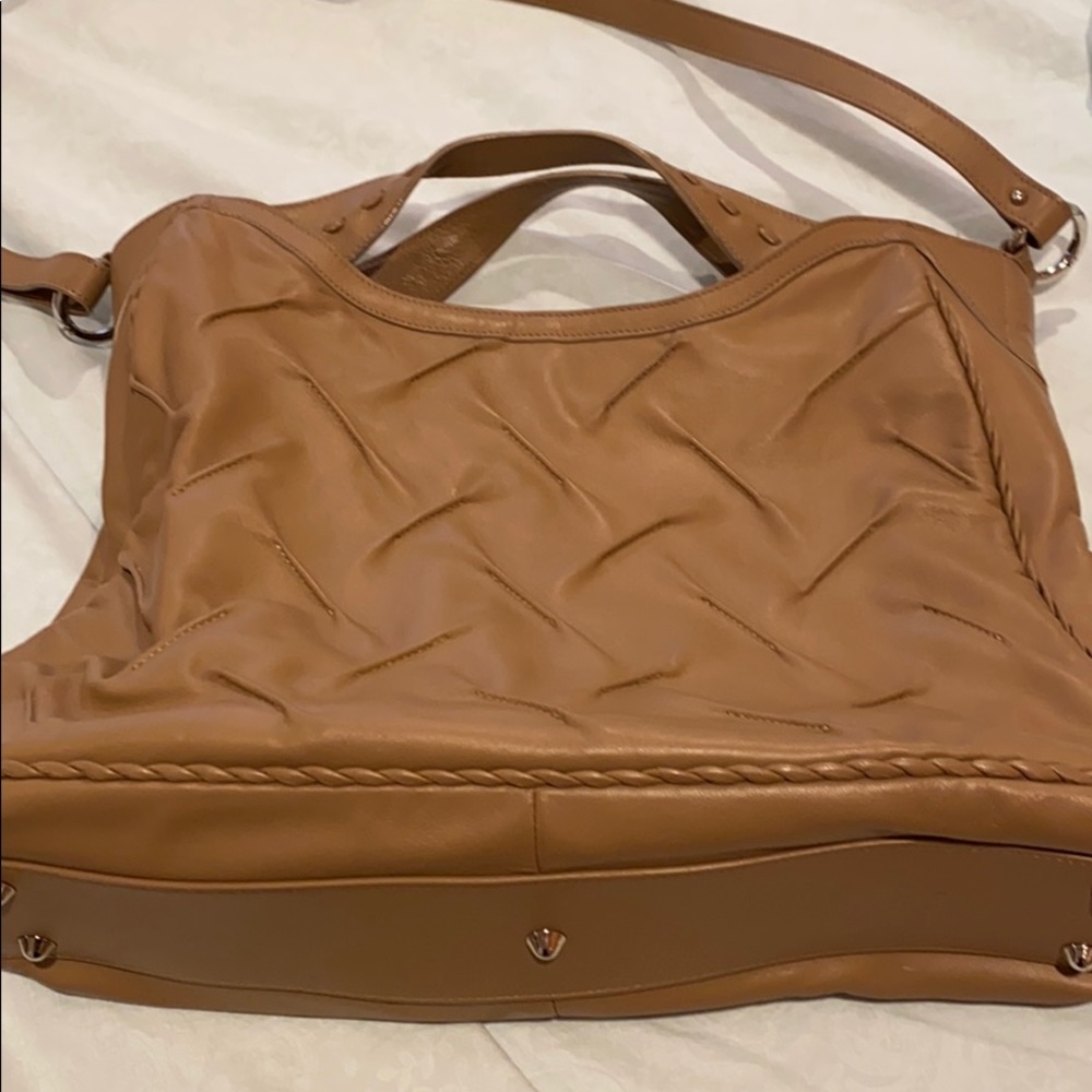 Gently Used Stefano Bravo Camel Leather Bag